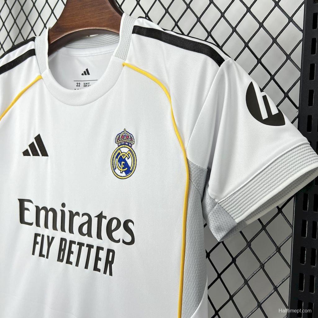 25/26 Kids Real Madrid Home Jersey
