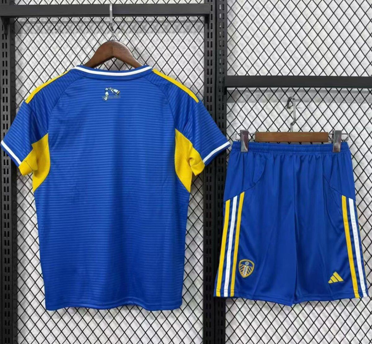 25/26 Kids Leeds United Away Blue Jersey