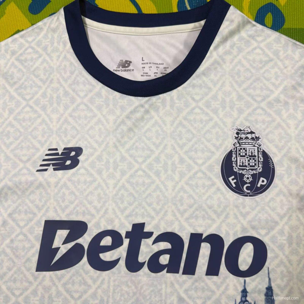 25/26 FC Porto White with Porto Bridge and Azulejo Pattern Jersey