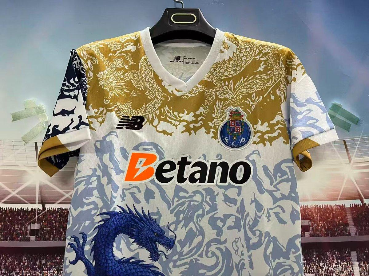 25/26 FC Porto White with Chinese Dragon Jersey