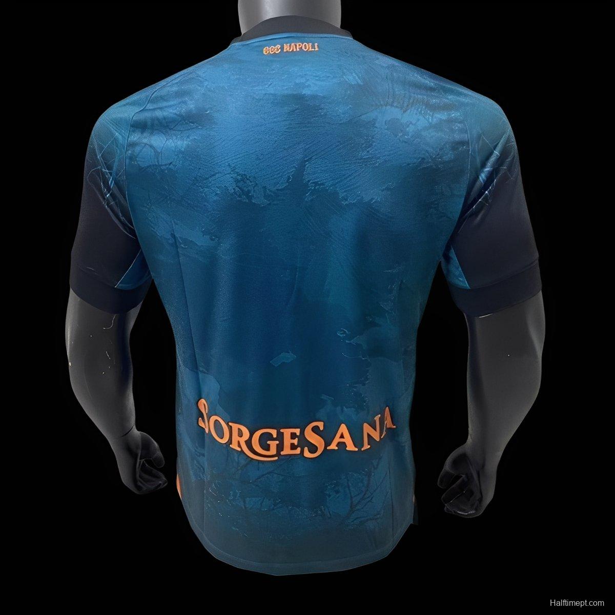Player Version 25/26 SSC Napoli Halloween Blue  Jersey-Glow In Dark