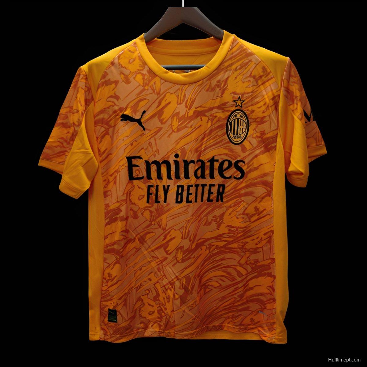 25/26 AC Milan Goalkeeper Third Orange Jersey