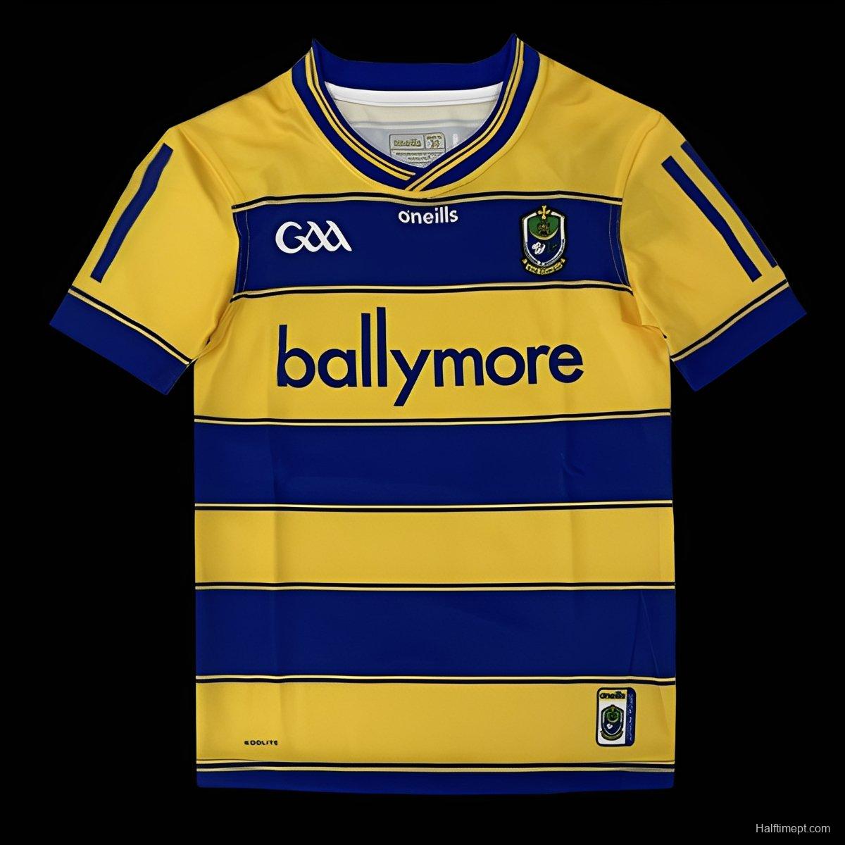 25/26 Kids Roscommon GAA Yellow with Blue Hoops Home Jersey