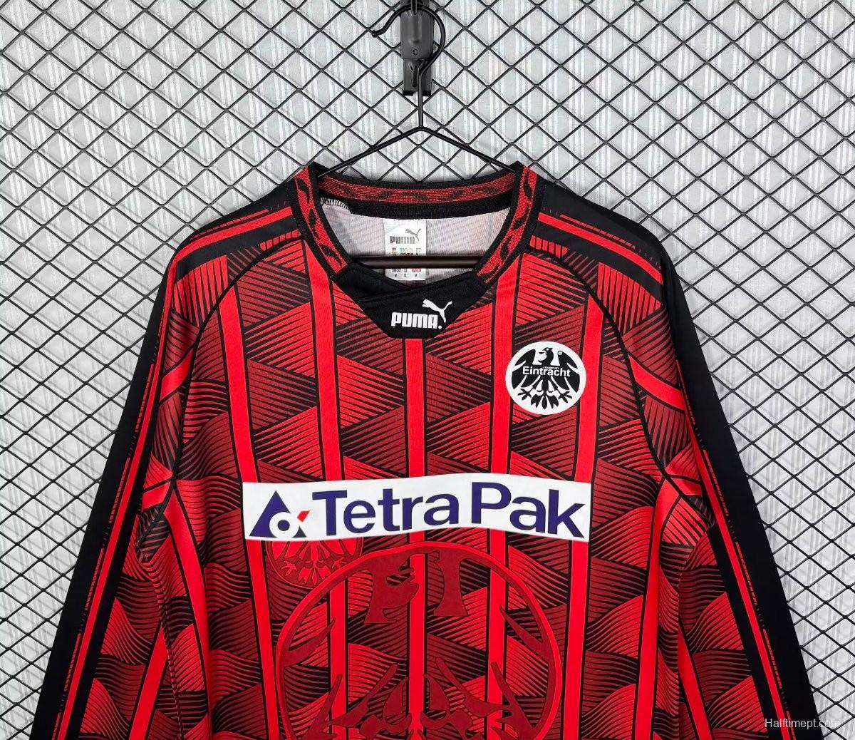 Retro 95/96 Eintracht Frankfurt Home Long Sleeve Jersey