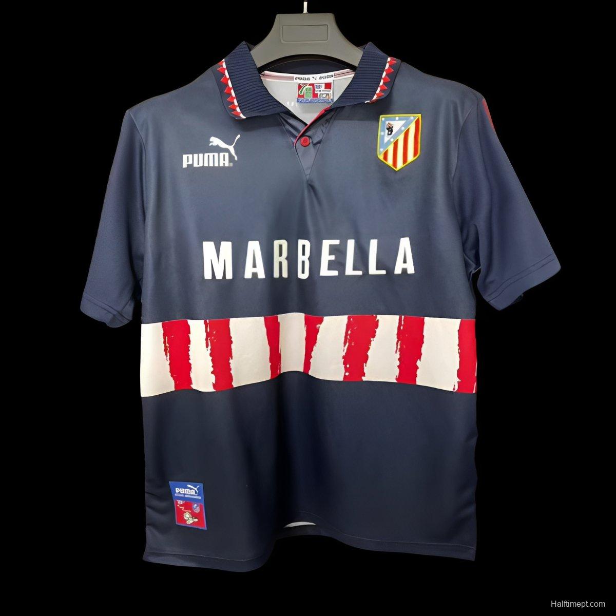 Retro 97/98 Atletico Madrid Away Navy Jersey