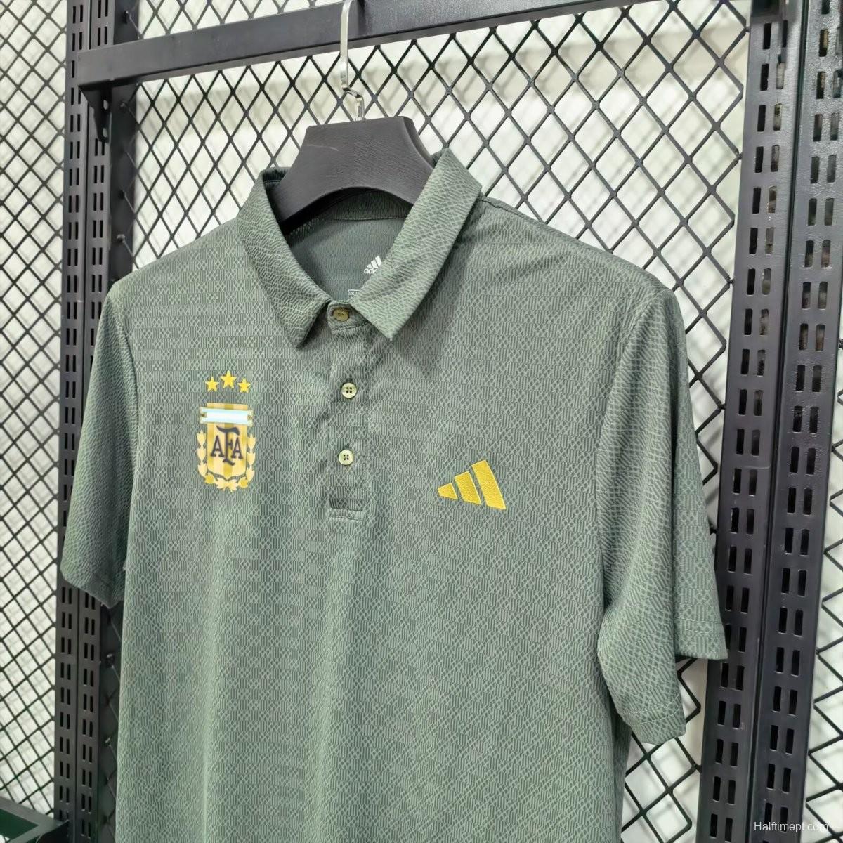 2026 Argentina Green Polo Jersey