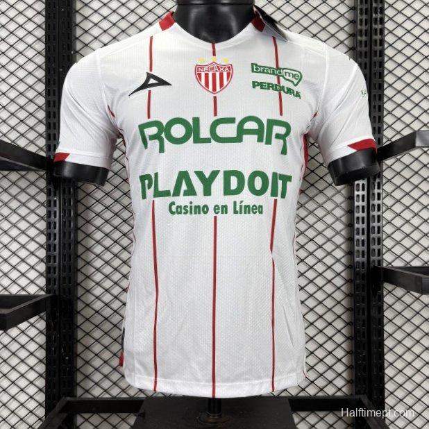 Player Version 25/26 Club Necaxa White with Red Pinstripe Jersey