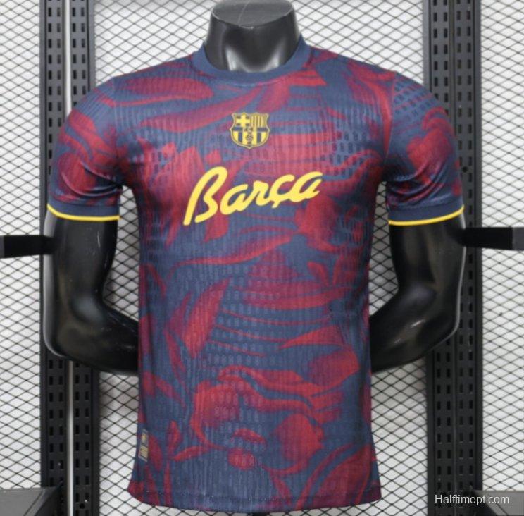 Player Version 26/27 FC Barcelona Navy Blue & Red  Special Edition Jersey