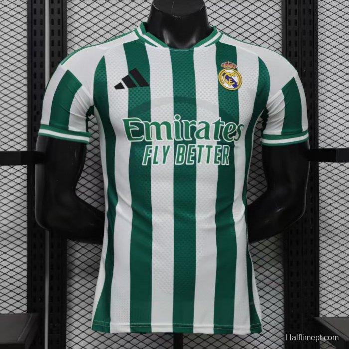 Player Version 26/27 Real Madrid Green & White Stripes Special Edition Jersey