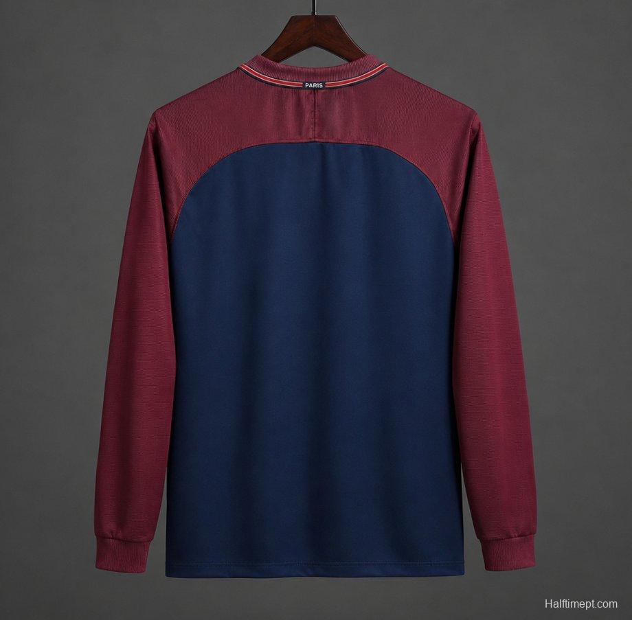 Retro 17/18 PSG Home Long Sleeve Jersey