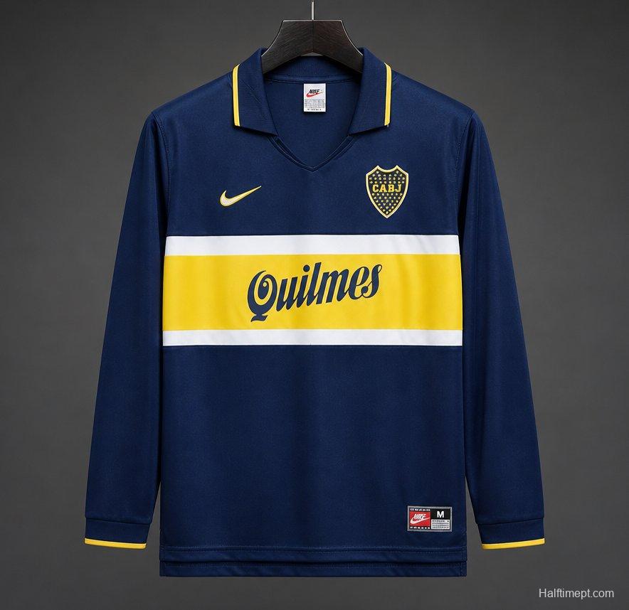 Retro 96/97 Boca Juniors Home Long Sleeve Jersey