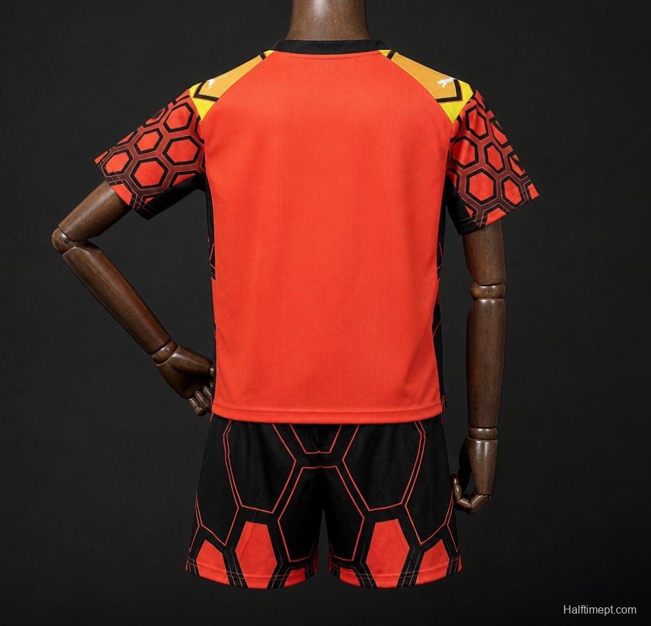 26/27 Kids Olympique Marseille Goalkeeper Orange Jersey