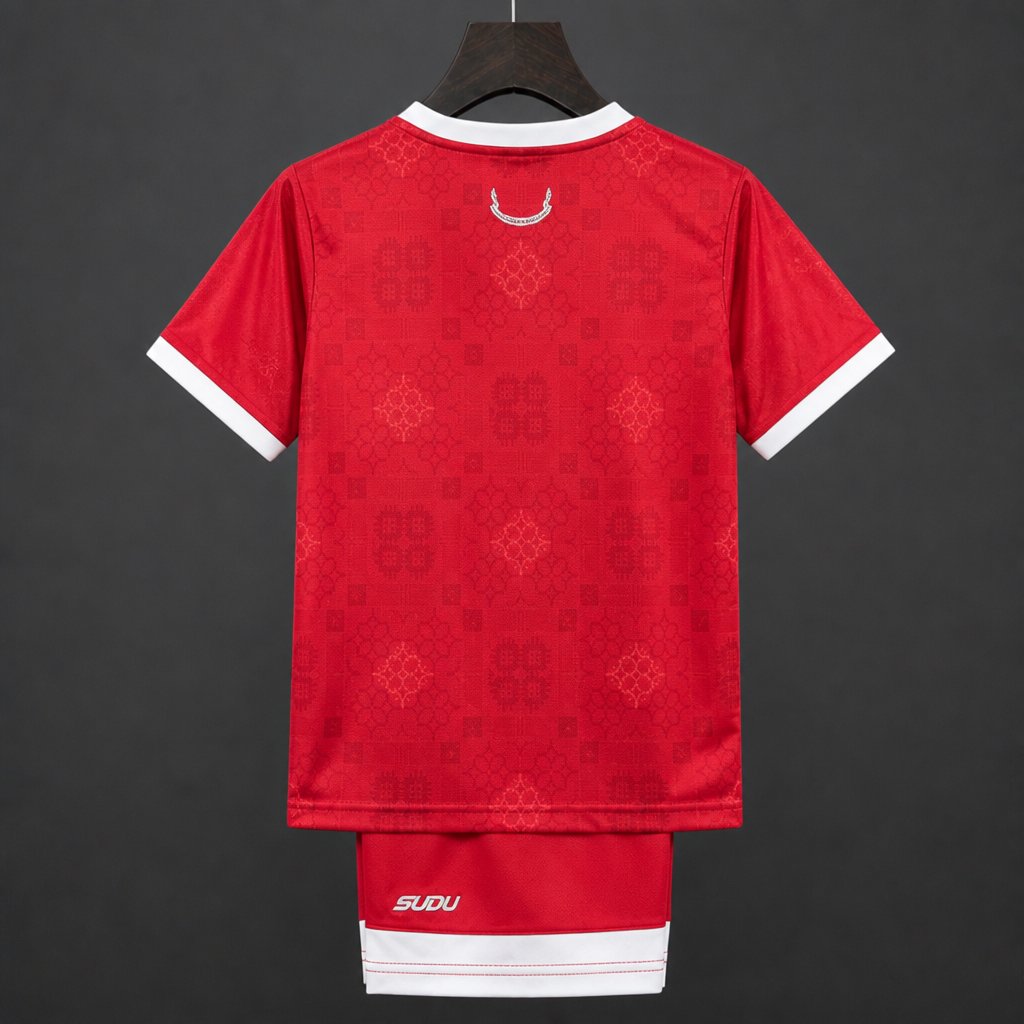2026 Kids Wales National Team Red with Celtic Pattern Home Jersey