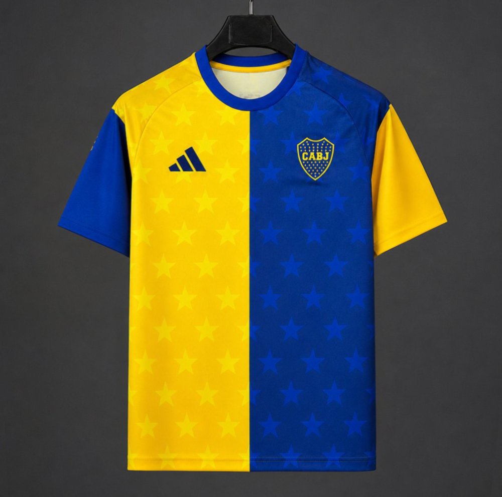 2027 Boca Juniors Pre-Match Blue/Yellow Jersey